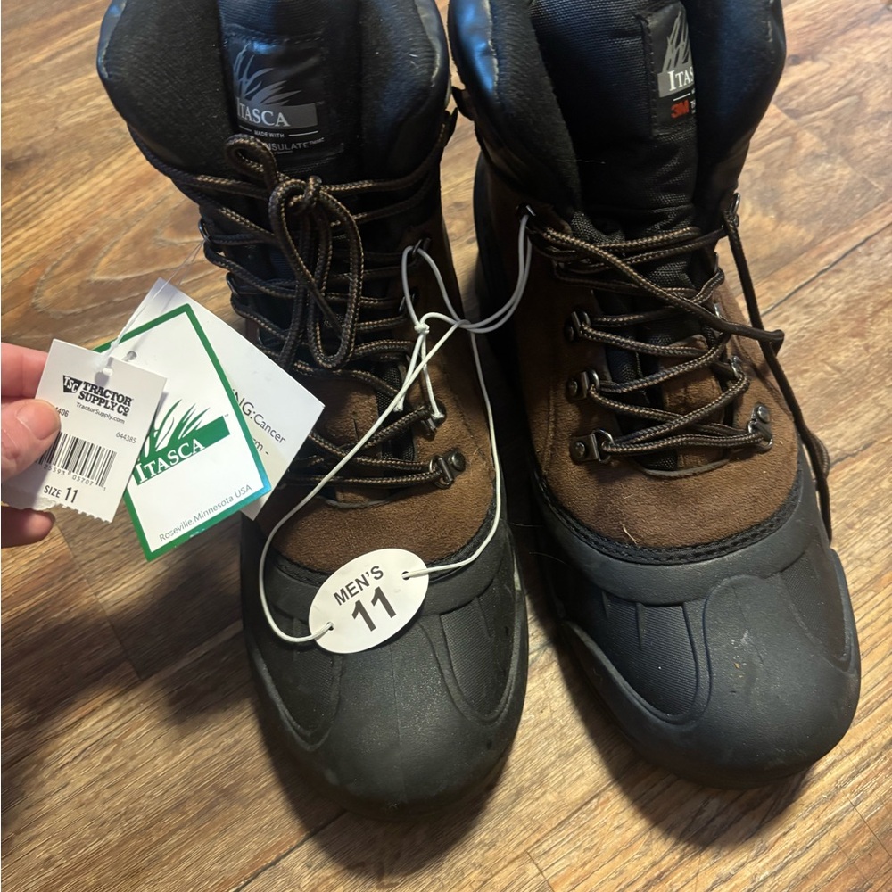 Itasca Men’s Brown and Black Waterproof Snow Boots